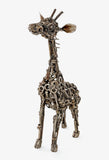 Giraffe of Upcycled Nuts and Bolts