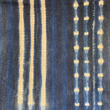 Vintage Indigo Cloth, handwoven, dyed fabric from Burkina Faso