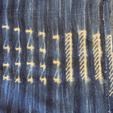 Vintage Indigo Cloth, handwoven, dyed fabric from Burkina Faso