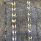 Vintage Indigo Cloth, handwoven, dyed fabric from Burkina Faso