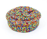 Beaded Treasure Box w/ Floral Bloom