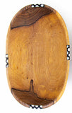 HD Oval Olivewood Bowl w/ Batik Bone Inlay