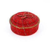 Beaded Treasure Box w/ Floral Bloom