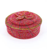 Beaded Treasure Box w/ Floral Bloom