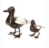 Duck & Duckling of Upcycled Metal