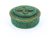 Beaded Treasure Box w/ Floral Bloom