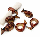 Napkin Rings of Mahogany - Set of 4