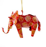 Painted Tin Ornament - Recycled