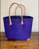 Malagasy Tote Bag w/ Leather Handles