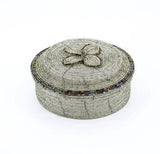 Beaded Treasure Box w/ Floral Bloom