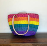 Rainbow Sisal Tote