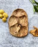 5-Side Tapas Oval Tray of Olivewood