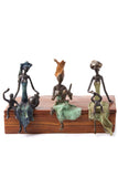 “Seated Mama With Child” Series - Lost Wax Bronze