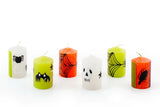 Kapula Hand-Painted Halloween Candles