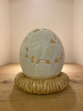Dumi Ostrich Egg-Etched