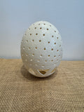 Hand-Etched Ostrich Egg