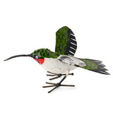 Ruby-Throated Hummingbird of Upcycled Metal