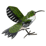 Ruby-Throated Hummingbird of Upcycled Metal