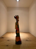 Mosaic Giraffe Bust of Jacaranda