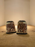 Dumi Bone Salt/Pepper Set Scrimshaw