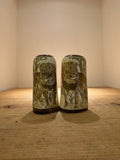 Dumi Bone Salt/Pepper Set Scrimshaw