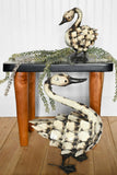 Graceful Swan of Upcycled Metal