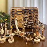 Banana Fiber Nativity - 12-Piece Set
