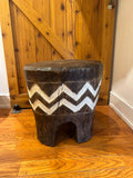 Baule Tribe Chevron Stool