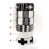 Kioni-C Open-Cuff, Broad Bangle: B&W