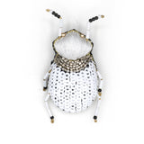 Kioni Leaf Beetle Beaded Brooch
