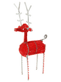 Reindeer Of Beaded Wire