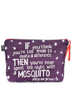 African Proverb Purse - L