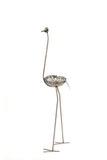 Ostrich Planter of Upcycled Metal