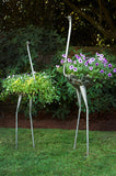 Ostrich Planter of Upcycled Metal