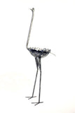 Ostrich Planter of Upcycled Metal