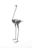 Ostrich Planter of Upcycled Metal