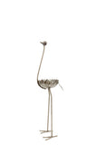 Ostrich Planter of Upcycled Metal