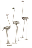 Ostrich Planter of Upcycled Metal