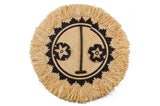 Kazi Sun Mask Fringed Wall Art Disc - 22”
