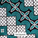 African Print Cotton Napkins - Set of 4