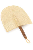 Bolga Fan w/ Leather Handle