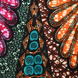 African Print Cotton Napkins - Set of 4