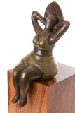 "Seaside Stretch" Lost Wax Bronze Sculpture