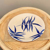 Palm Leaf Blue Ceramics