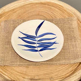 Palm Leaf Blue Ceramics